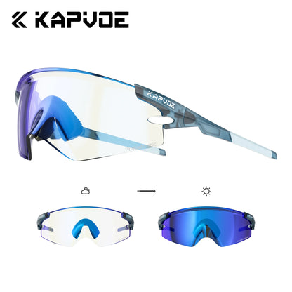 Kapvoe Man Cycling Glasses Sports Sunglasses Road Bike Mountain Bicycle Cycle Glasses Riding Goggle Sports Eyewear for Women 2026