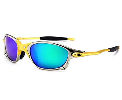 Metal Frame Polarized Sport Sunglasses – UV Protection, Windproof, Unisex