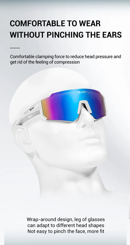 SCVCN Y2K Cycling Sunglasses – UV400 Polycarbonate Road Bike Glasses for Men &amp; Women | Street, Driving, Hiking, Golf