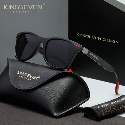 KINGSEVEN 7366 Polarized Sunglasses – Mirror, UV400, Square, Unisex
