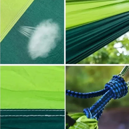 Camping Hammock with Tree Straps – Lightweight Nylon Hammock for Outdoor &amp; Indoor Use