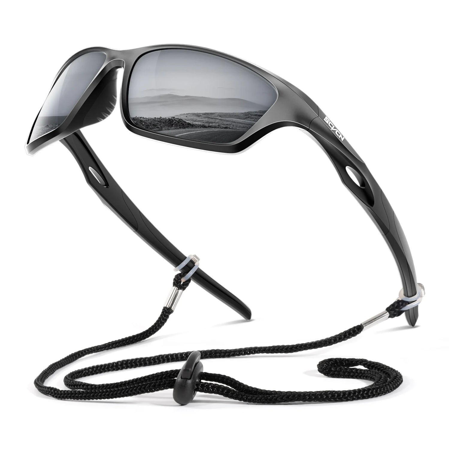 SCVCN Polarized Fishing Sunglasses Sports Sunglasses for Men and Women Men and Women Mountain Bicycle Riding Goggle Bike UV400