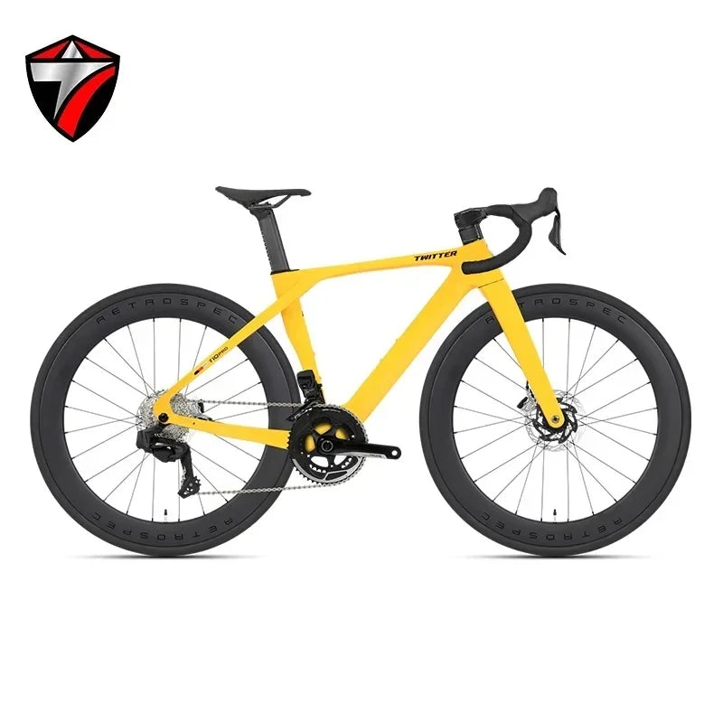 TWITTER T10pro Electronic Variable Speed,bicycle EDS TX7100-24Speed T800 Carbon Fiber Road Bike,Hydraulic Disc Brake велосипед