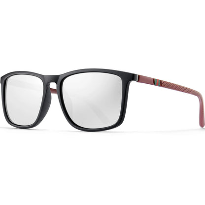 Classic Square Polarized Sunglasses – UV400 Lightweight Shades for Driving, Fishing &amp; Travel