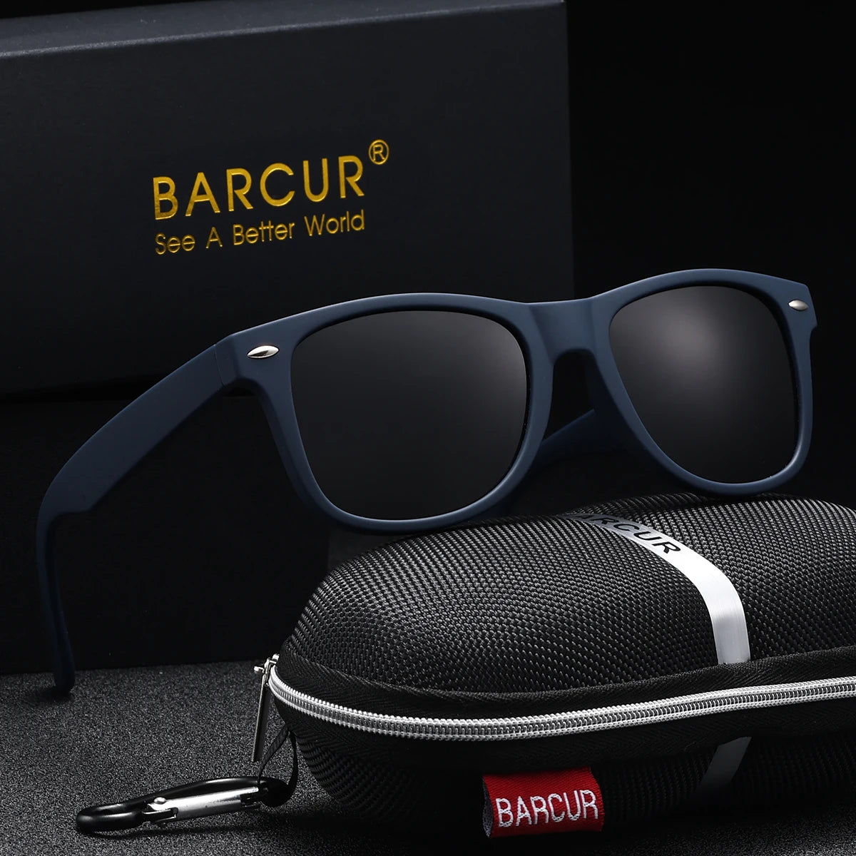 BARCUR Sports Polarized Sunglasses – UV400 Oval PC Frame for Men &amp; Women