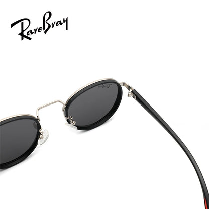Round Frame Polarized Sunglasses – Unisex UV400 Retro Oval Shades for Driving &amp; Outdoor