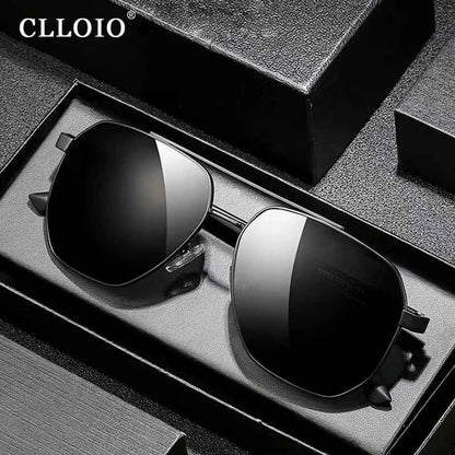 CLLOIO Classic Photochromic Sunglasses Men Women Polarized Driving Shades Sun Glasses Travel Anti-glare Chameleon Glasses