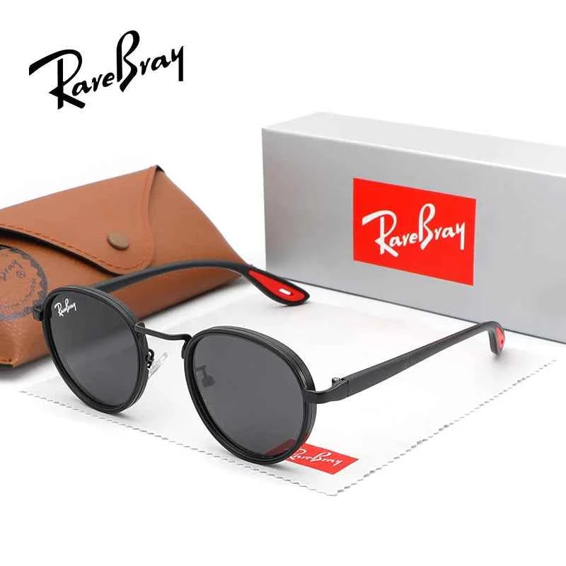 RareBray Causal Round Frame Sunglasses Fashion Men Polarized UV400 Glasses Luxury Retro Women Driving Summer Outdoor Glasses