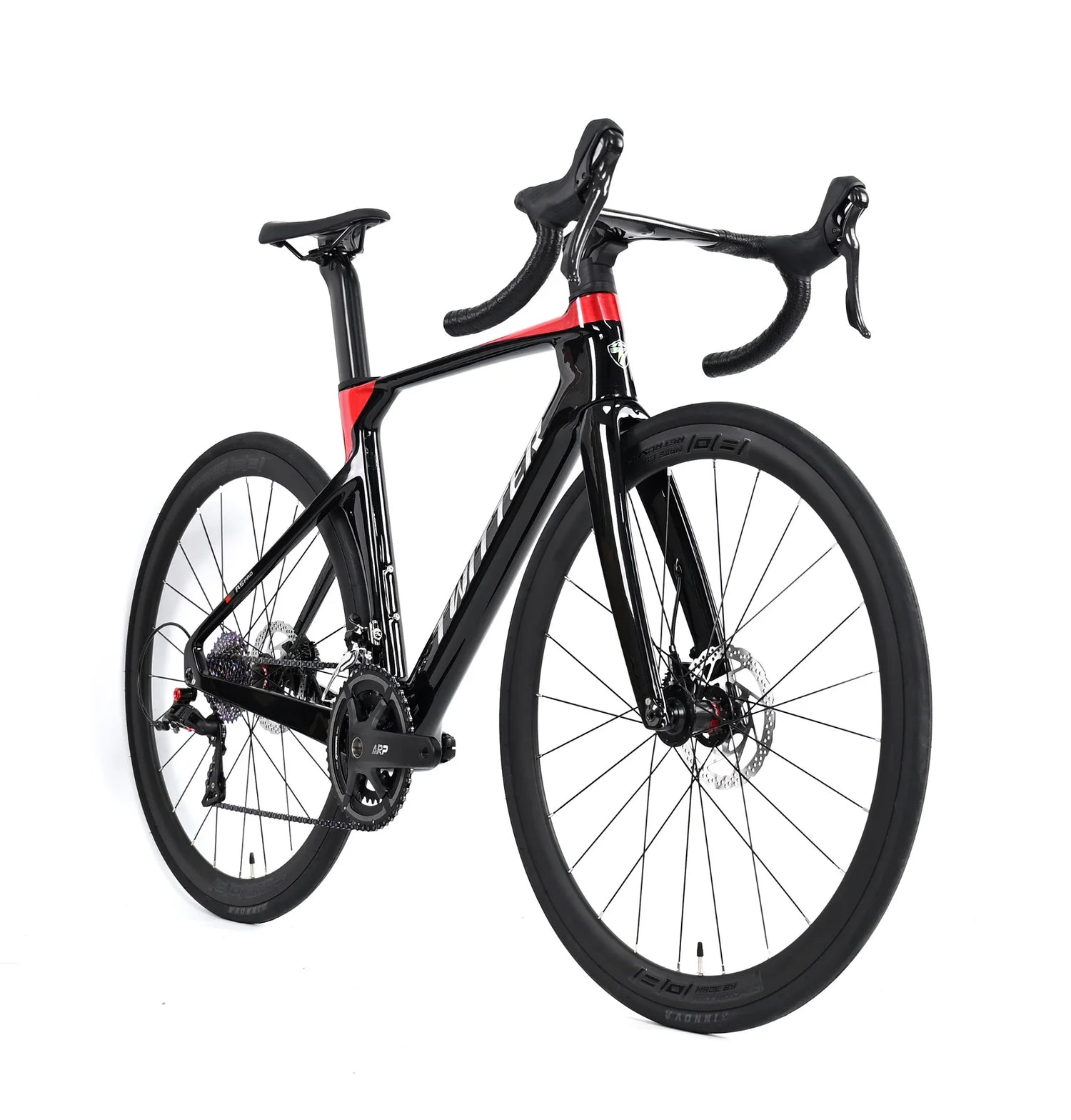 R5pro Carbon Fiber Road Bike 22/24 Speed Racing with Hydraulic Disc Brakes Available in 7 Sizes - 43.5/46/48/50/52/54/56