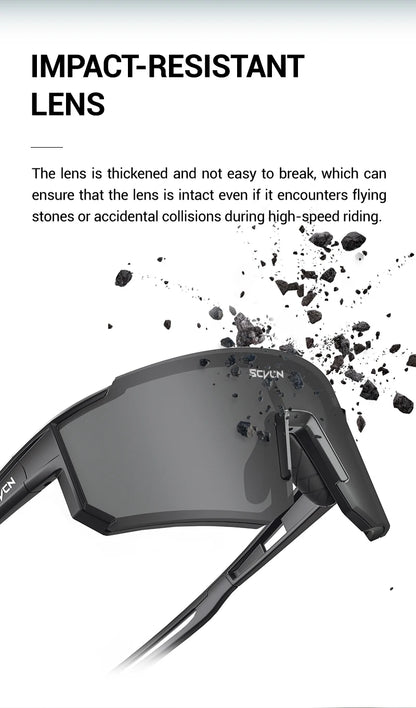 SCVCN Y2K Cycling Sunglasses – UV400 Polycarbonate Road Bike Glasses for Men &amp; Women | Street, Driving, Hiking, Golf