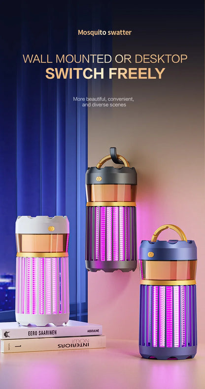 3-in-1 Mosquito Repellent Lamp Camping Lighting Insect Repellent Home Nightlight Electric Shock Mosquito Repellent Household