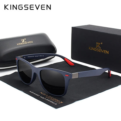 KINGSEVEN Square Polarized Sunglasses for Men &amp; Women – UV400 Classic Driving Eyewear