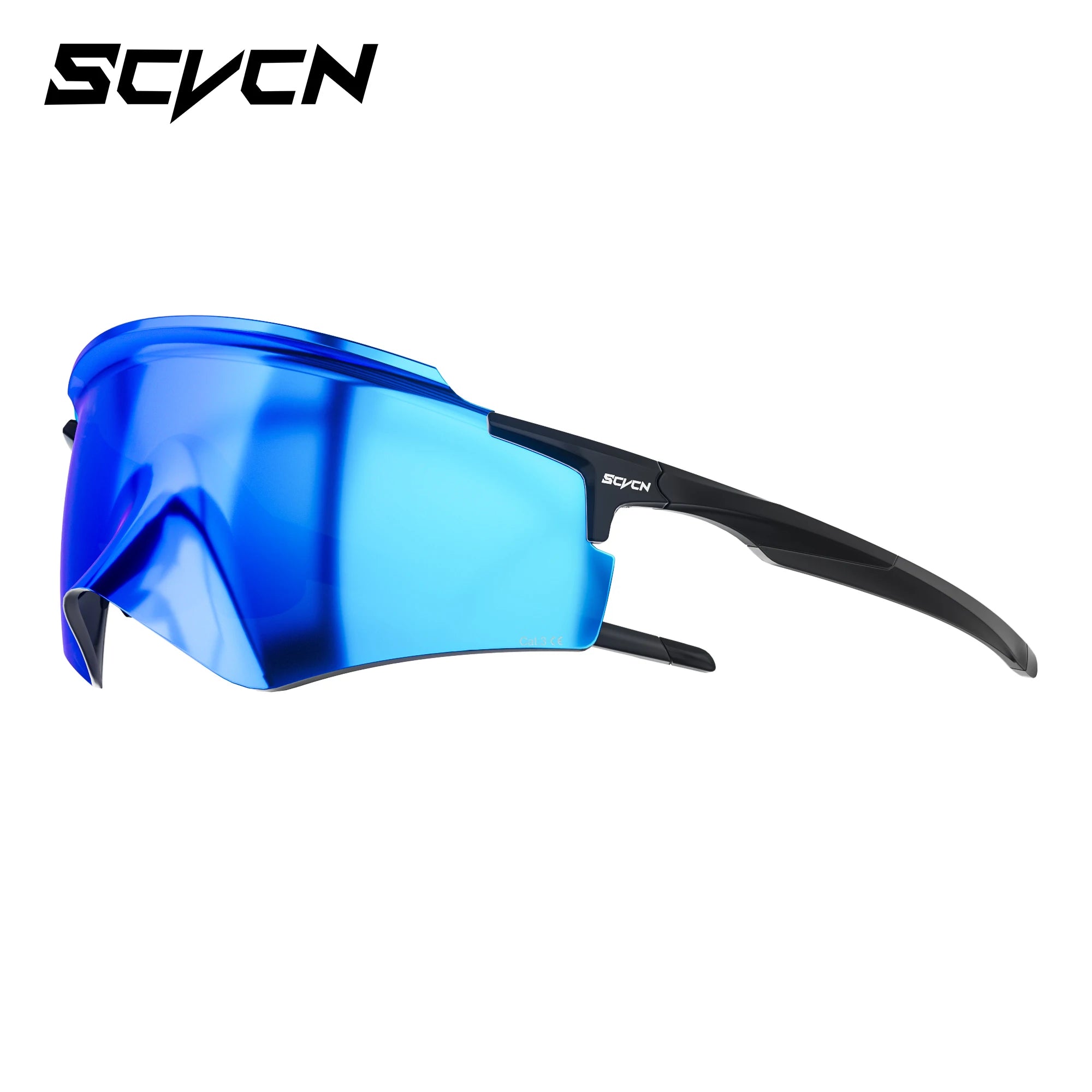 SCVCN Cycling Sunglasses – UV400 Waterproof Photochromic TR-90 Frame 146mm Wide Lens for MTB, Running &amp; Outdoor Sport