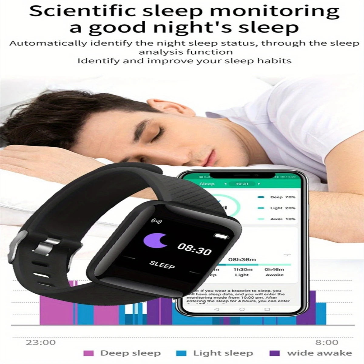 Fitness Smartwatch | Heart Rate, Sleep &amp; Activity Tracker | Android &amp; iOS