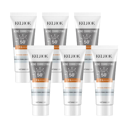 EELHOE 30g Vitamin E Sunscreen Long-lasting Moisturizing Anti-UV Anti-dry Skin SPF 50 Cream Maintains Elasticity Glow Skin Care