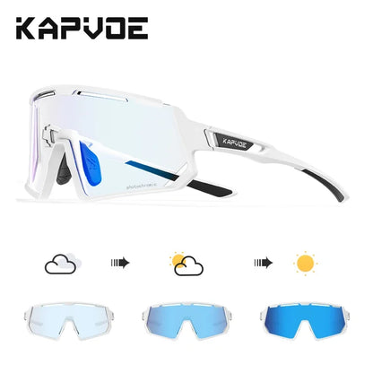 Kapvoe Photochromic Sunglasses for Men Cycling Glasses UV400 Sports Outdoor MTB Baseball Eyewear Women Sunglasses Cycling