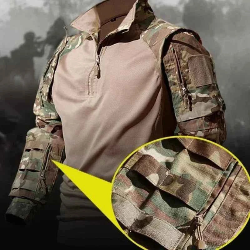 Camo Suits Tactical Shirts Training Sets Multi-pocket Army Multicam Uniforms Work Wear Pants Hunting Clothes Wear-resisting