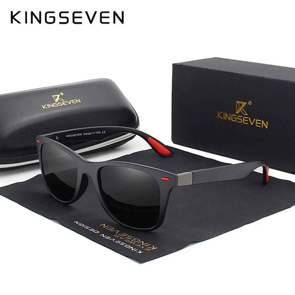 KINGSEVEN Original Brand Sunglasses Men Women Driving Square Frame Classic Polarized Glasses Male Goggle Anti-UV400 Eyewear