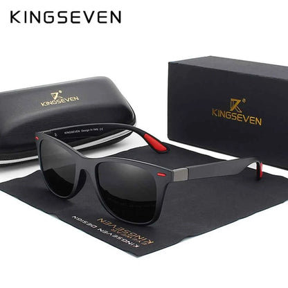 KINGSEVEN Original Brand Sunglasses Men Women Driving Square Frame Classic Polarized Glasses Male Goggle Anti-UV400 Eyewear