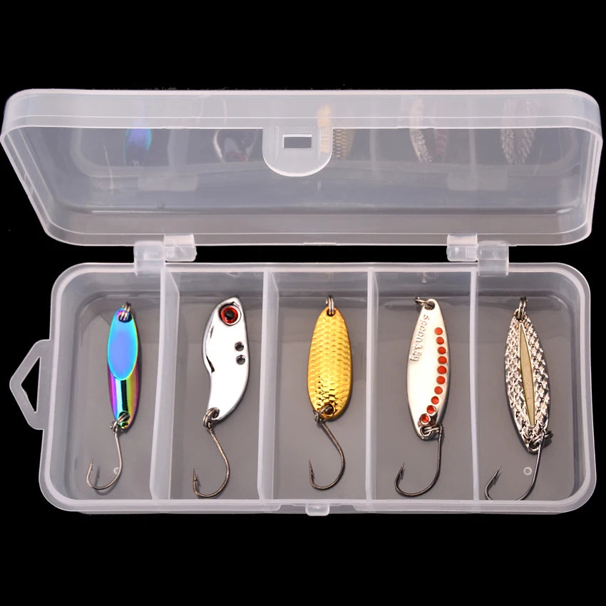 5pcs Metal VIB Wobbler Fishing Lure Set – 3g/10g/15g Sinking Hard Bait for Sea &amp; Freshwater Fishing