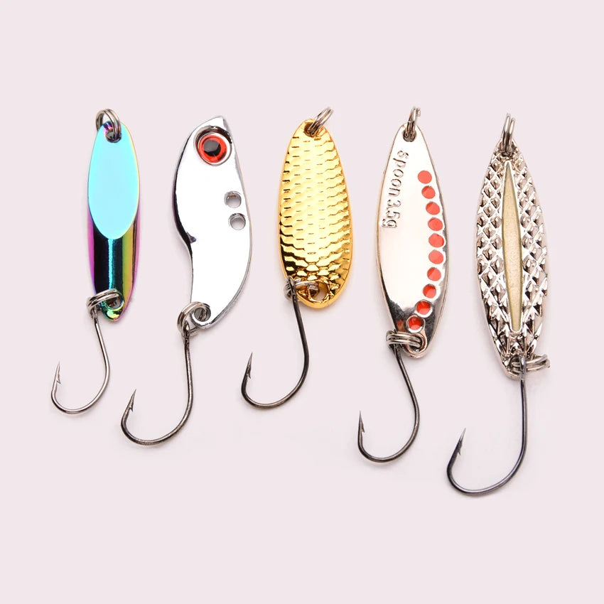 5pcs Metal VIB Wobbler Fishing Lure Set – 3g/10g/15g Sinking Hard Bait for Sea &amp; Freshwater Fishing
