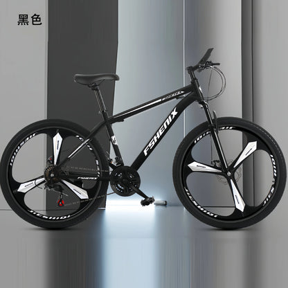 Adult wholesale mountain bikes, 24-inch and 26-inch, shock-absorbing, 21-speed off-road bikes, and college student bicycles