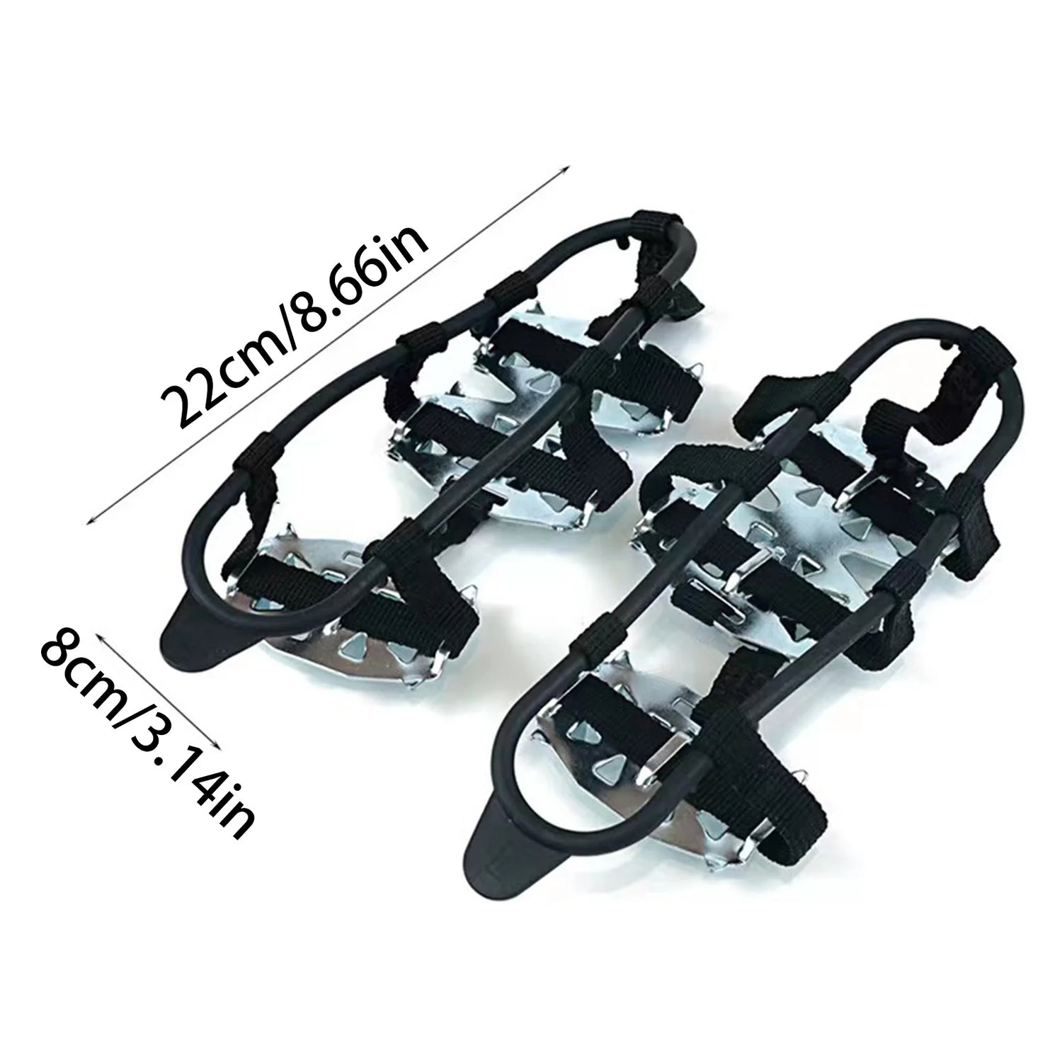 Non-Slip Ice Claw Shoe Spikes Versatile and Adaptable Climbing Boots Winter Gear Suitable for Outdoor Hiking MIAO-US