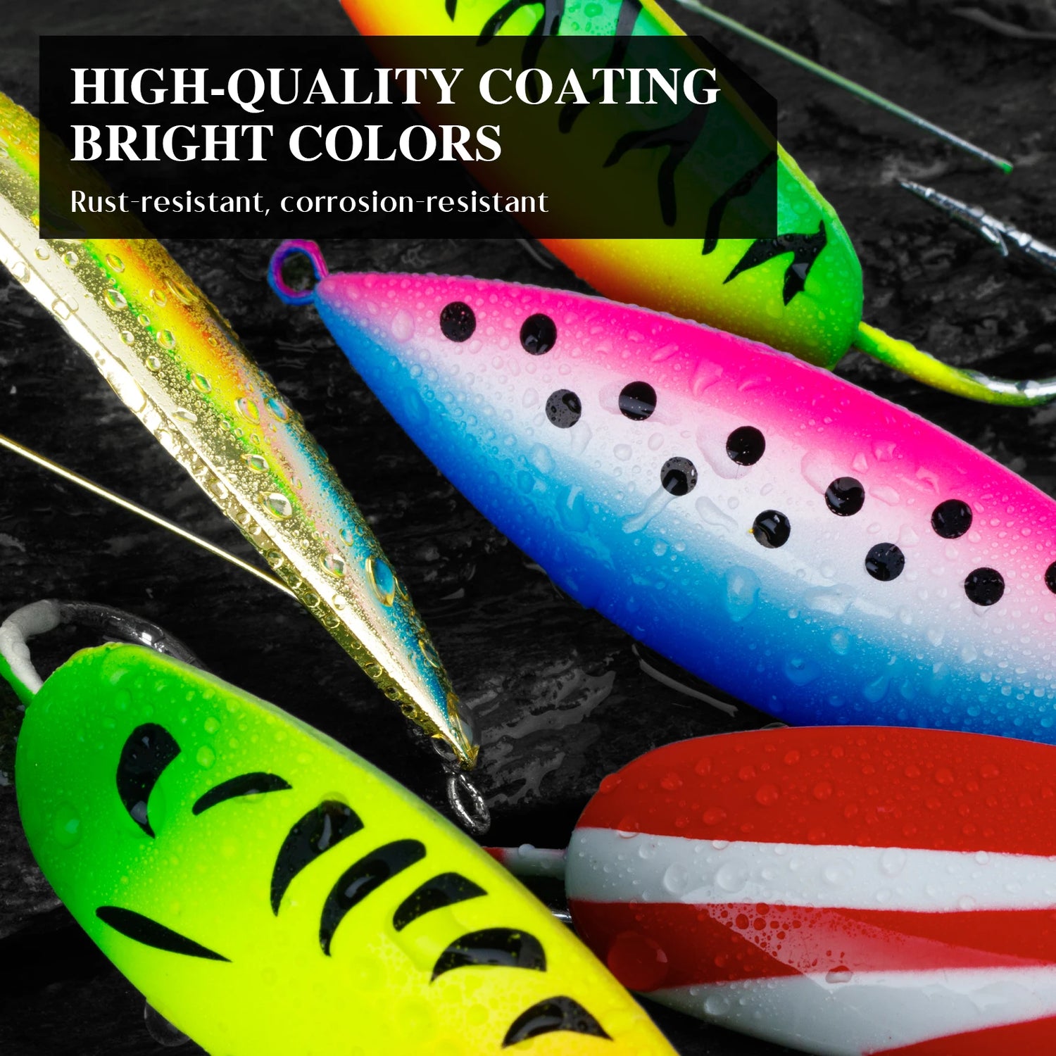 Weedless Spoon Lure Kit – 4pcs Spinner Metal Fishing Lures with Anti-Grass Hooks (8g/16g/19g)
