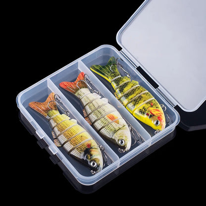 Multi-Jointed Swimbait Crankbait Lure – 10cm 16.5g, Sinking, 6-Segment Hard Bait for Pike, Bass &amp; Trout