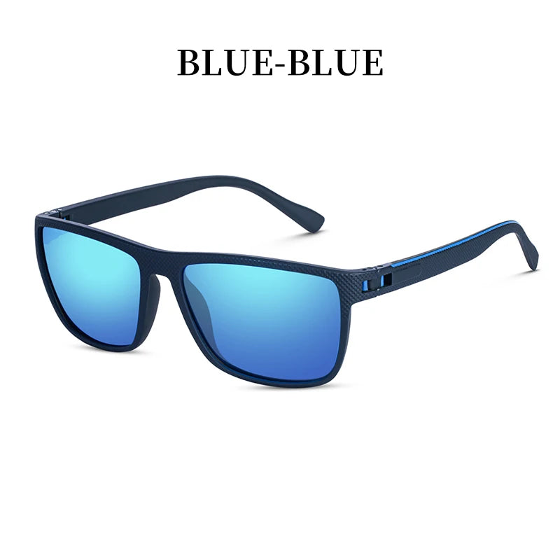 Polarized UV400 Square Matte Frame Sunglasses – Unisex Outdoor Eyewear