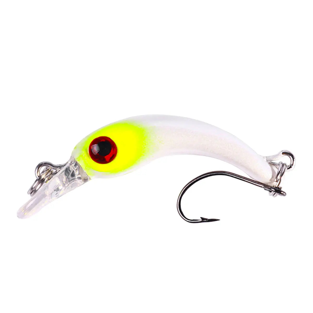 40mm 1.5g Mini Floating Minnow Fishing Lure – Hard Bait Crankbait Wobbler for Trout, Bass &amp; Pike