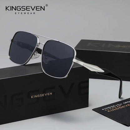 KINGSEVEN Polarized Sunglasses – UV400 Rectangle Frame for Men &amp; Women