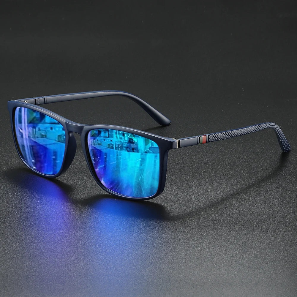 Vintage Square Polarized Sunglasses UV400 – Mirror Lens, 1 or 2 Pack