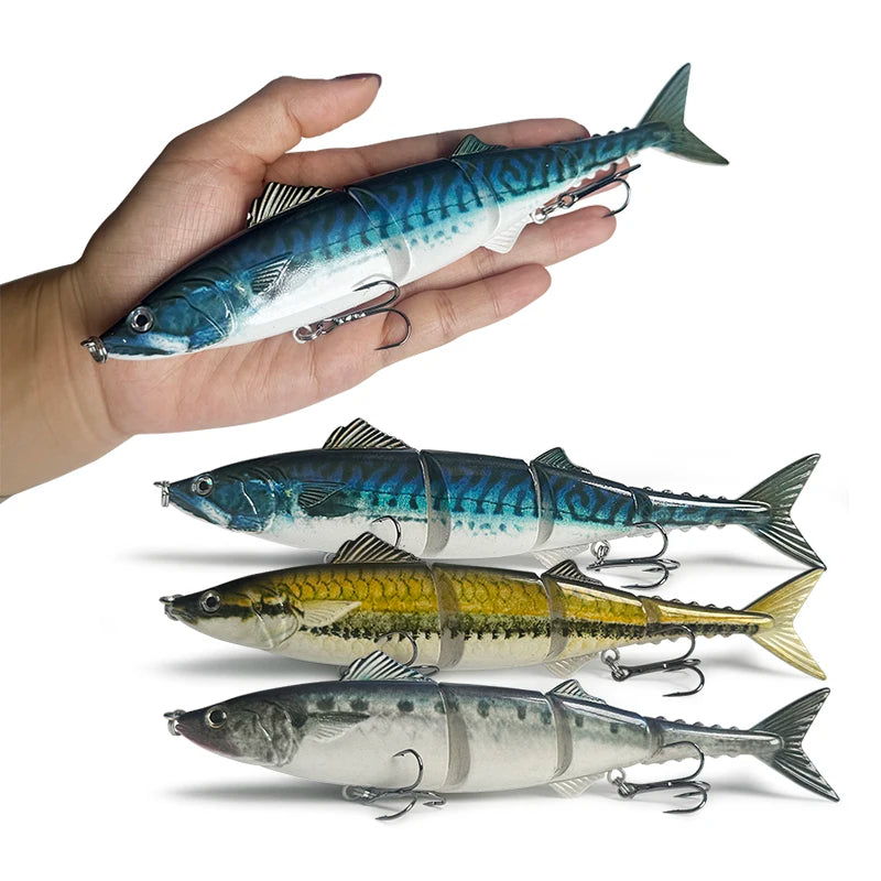 Bionic Multi-Section Swimbait – 20cm / 55g Far-Casting Jointed Lure for Sea &amp; Freshwater