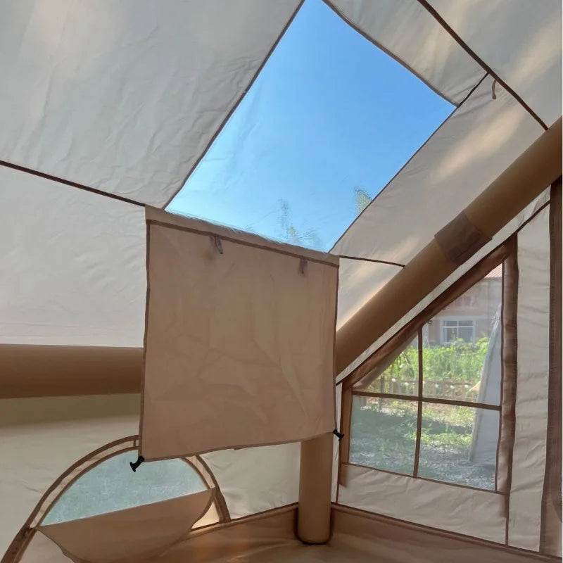 Inflatable Air Column Tent – Quick Setup | Double Door | Skylight | Mosquito Screen | Rainproof &amp; UV Protection