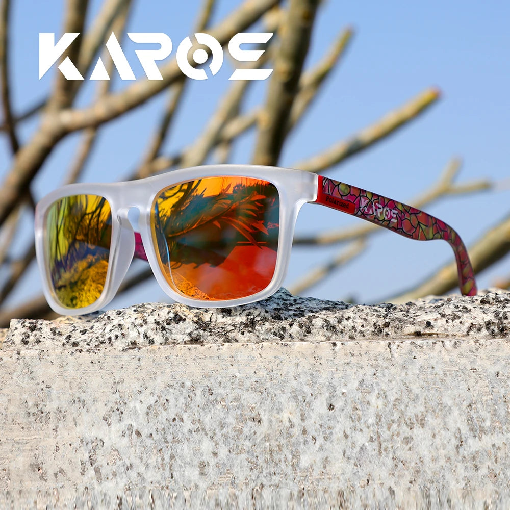 KAROS YZ2024 Polarized Square Sunglasses – UV400 Unisex, Outdoor Sport
