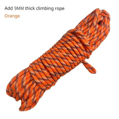 Desert Fox 9MM Nylon Safety Rope – 700kg Load, 16-Strand, 20M / 30M / 40M, Blue or Orange