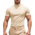 2025 compress sports Men T-shirt quick-dry Half High Collar Short Sleeve Pullover Tops Tight Breathable tops men Running T-shirt