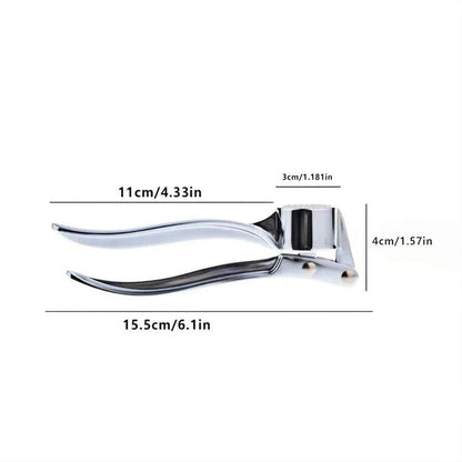 Commercial Heavy Duty Garlic Press &amp; Multi-Tool. 18cm, Aluminum, for Restaurant, Durable