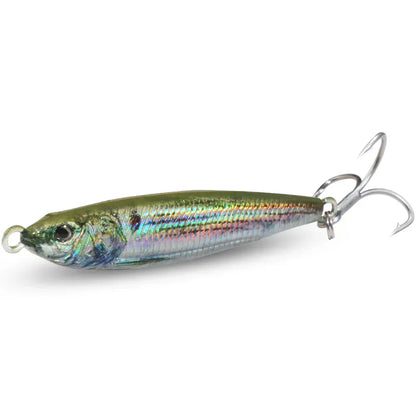 Metal Jig Bait 20g 30g 40g Spinner Sinking 3D Eye Color Laser Spinning Gear Luring Cast Fishing Tackle Blade Hook Pesca VIB Lure
