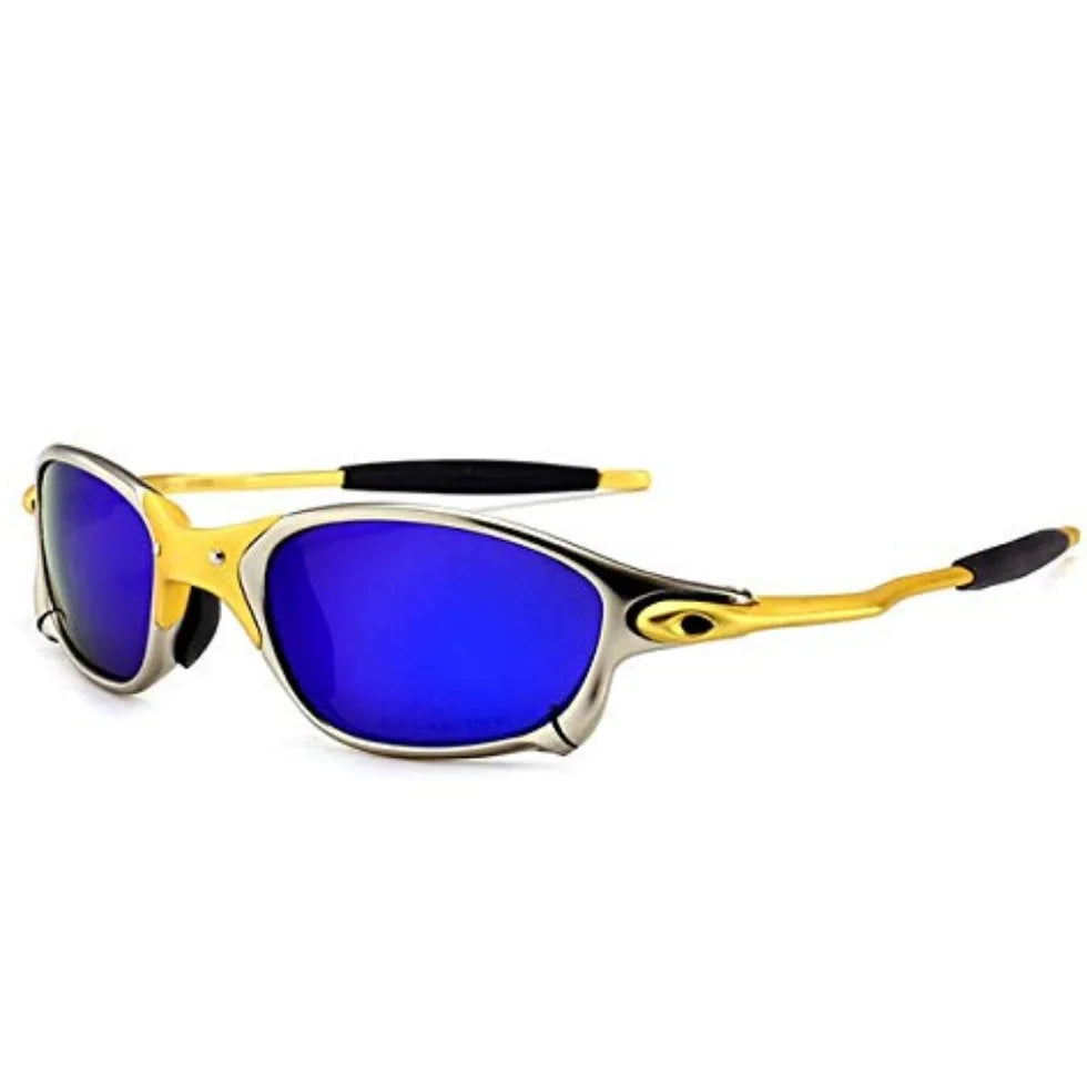Metal Frame Polarized Sport Sunglasses – UV Protection, Windproof, Unisex