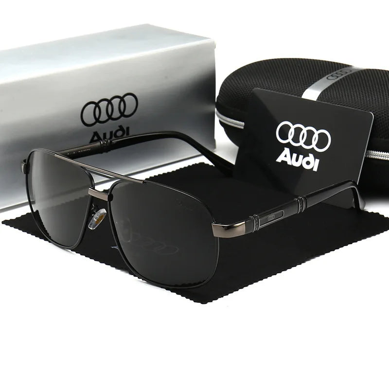 Audi Polarized UV400 Driving Sunglasses for Men/Women Square Frame Glasses Wholesale Gift for Auto Enthusiasts