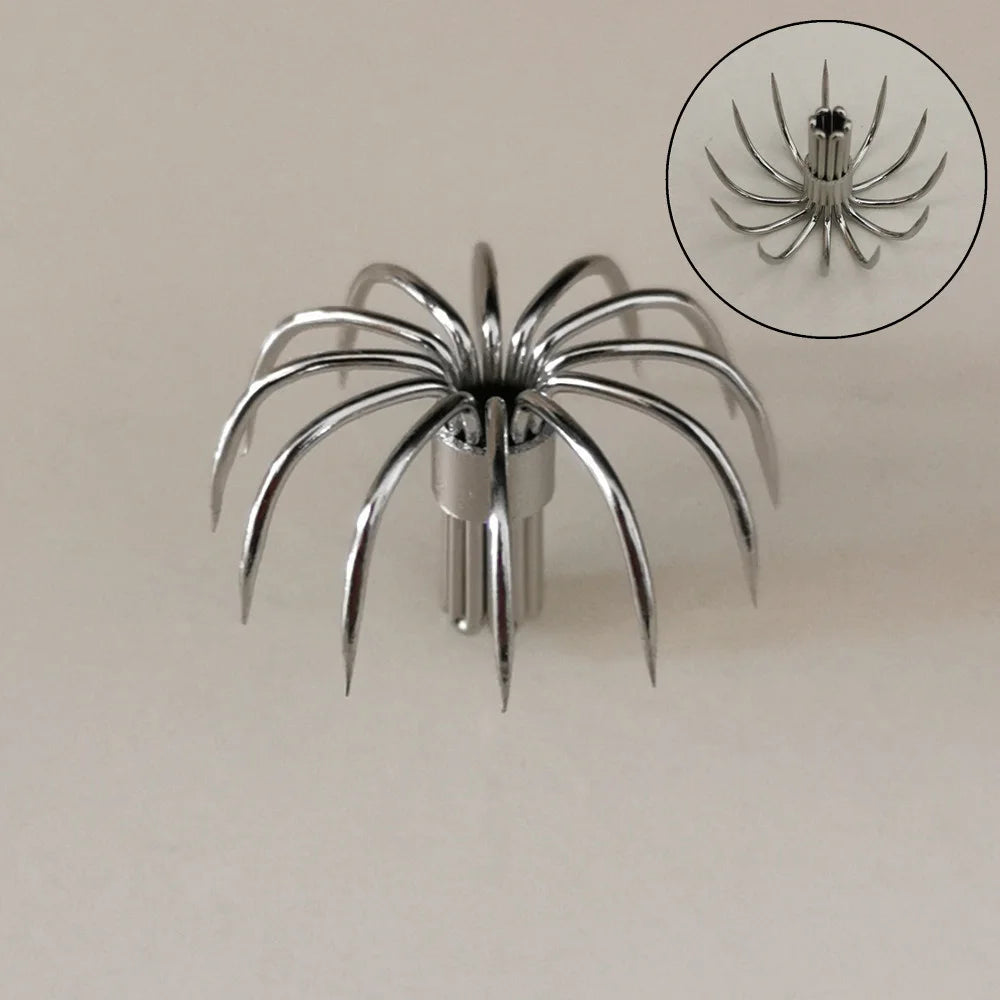 20-Piece Stainless Steel Squid &amp; Cuttlefish Hook Set – Umbrella P-Series (10 Sizes)