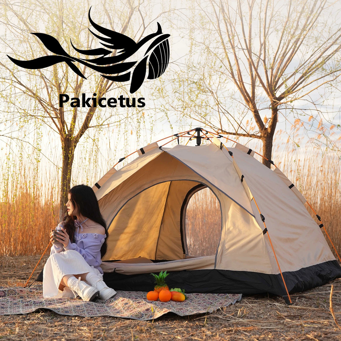 Five-pocket Pants Camping Windproof Tents, Easy To Set Up, lightweight Camping Tent,Carpa,Suitable For Family Travel, Outdoor Camping