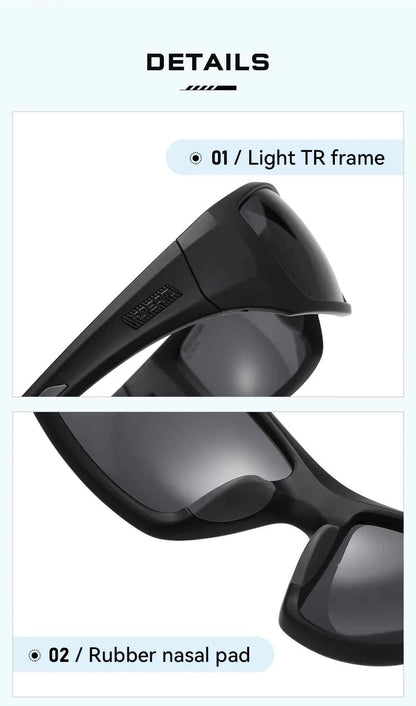 KDEAM High Quality TR90 Material Riding Sunglasses Men&