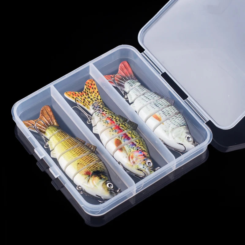 Multi-Jointed Swimbait Crankbait Lure – 10cm 16.5g, Sinking, 6-Segment Hard Bait for Pike, Bass &amp; Trout