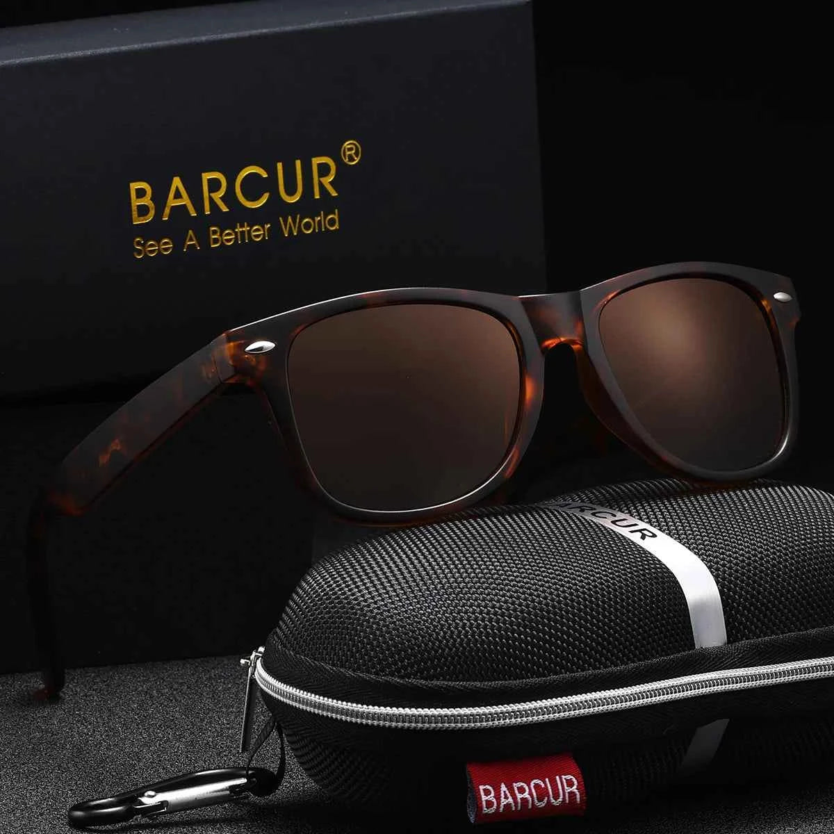 BARCUR Sports Polarized Sunglasses – UV400 Oval PC Frame for Men &amp; Women