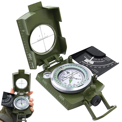 Phosphorescent Lensatic Compass – High-Precision Navigation for Hiking, Camping &amp; Survival