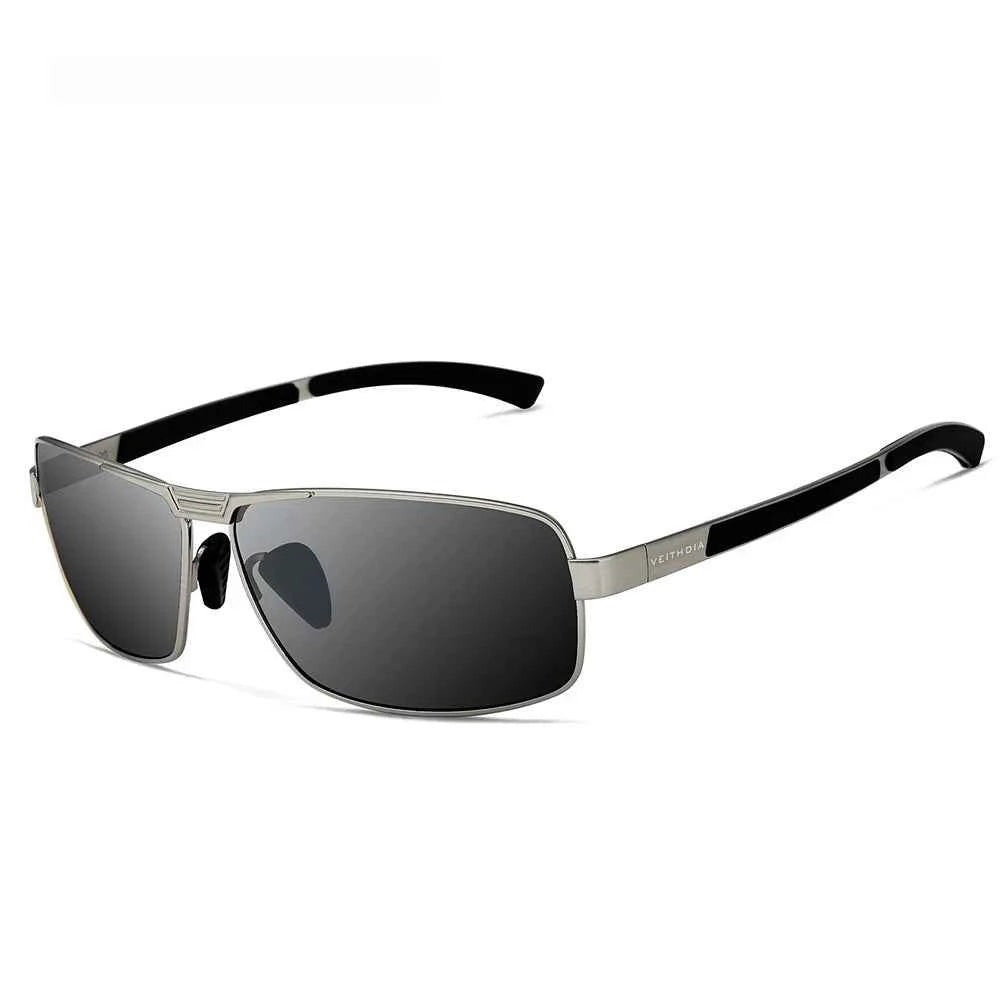 YIMARUILI 2490 Polarized Rectangle Sunglasses – Alloy Frame, UV400, Big Size 149mm