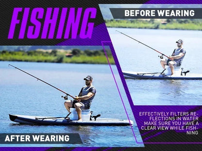 SCVCN Polarized Fishing Sunglasses Sports Sunglasses for Men and Women Men and Women Mountain Bicycle Riding Goggle Bike UV400